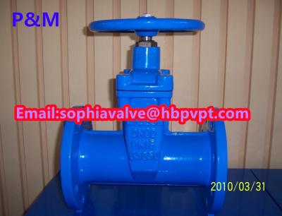 China DIN3352 resilient seal cast iron gate valve for sale