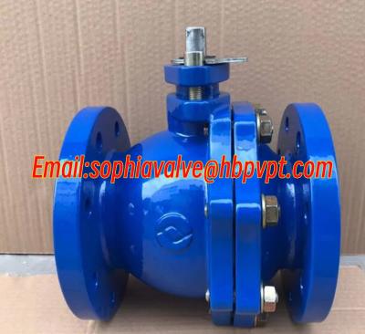 China GG25 PN16 2-PC cast iron flanged ball valve for sale