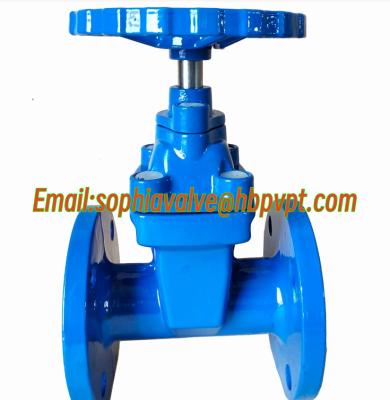 China BS1563 PN10/16 non-rising stem flanged gate valve for sale