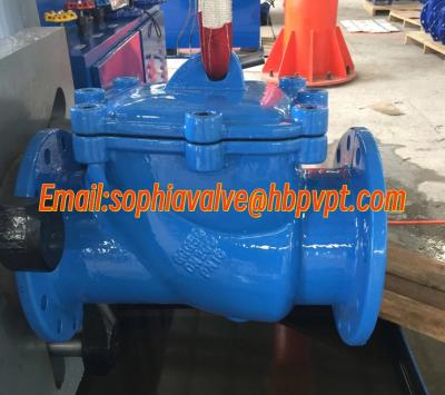 China DN200 PN16 GGG50 cast iron flanged check valve for sale