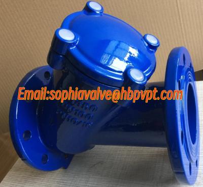 China Ductile iron DN100 PN10/16 ball type check valve for sale