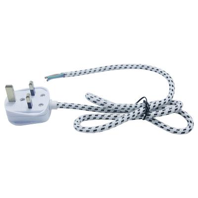 China Residential / General Purpose 3 Pin Plug Power Cable Three-Pin British Standard British Standard AC Mains Plug In Power Cord For Electrical Appliance for sale