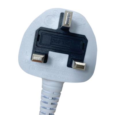 China BS 2022 Standard UK GCC Power Cord Plug Injection Molding Plug Residential / General Purpose PVC Material Frame For Saudi Arabia Approval for sale