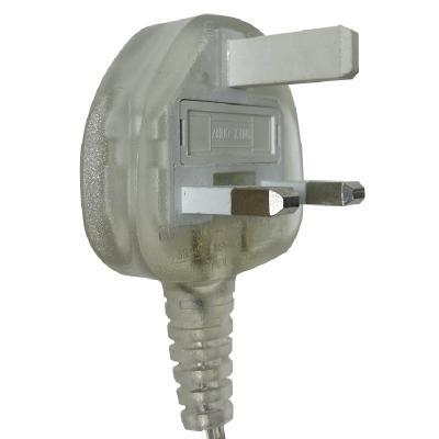 China British Mains BS 1363 Standard Residential / General Purpose UK Plug Mains Cord Wire Malaysia MS Approval Mark Appliance Square Pin Electric Plug for sale