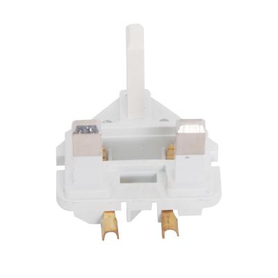 China Plastic Earth Line Live Line Null Line Pin BS 1363 Plug Socket Brass Residential/General Purpose Brass Fuse Parts 13A British UK Plug Insert for sale