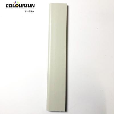 China Coloursun modern cheap price balcony waterproof outdoor gray PVC edging WPC edging board edging wpc for sale