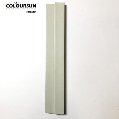 China Modern floor trim wpc skirting baseboard Chinese manufacture WPC skirting board lines cornice wpc skirting for sale