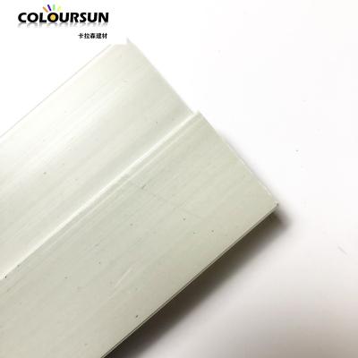 China Coloursun Modern Plastic Chinese Hot Selling Edge Protection Wall Decorative Skirting Board Indoor Wpc Floor Skirting for sale