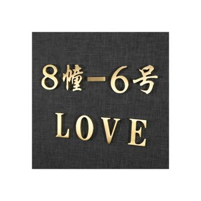 China Wholesale Modern Gold Letter Fashion Home Decor Metal High Quality Words for sale