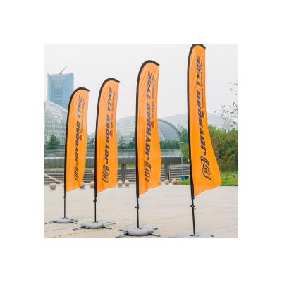 China Jing Everywhere Customized Flag Beach Logo Printing Safe And Stylish Advertising Banner For Outdoor for sale