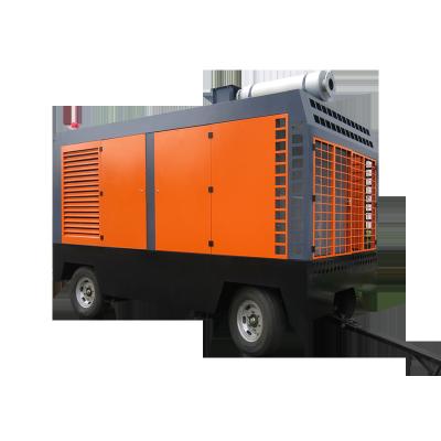 China 120hp 185 cfm 24 bar lubricated portable air compressor with 5 kw air dryer for sale Saudi for sale