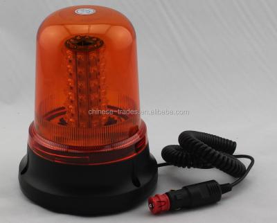 China PC(Polycarbonate) Lens and ABS/Aluminum Base DC12-24V Vehicle Flashing Yellow Traffic Warning Light Led Warning Light Strobe Beacons Rotating Beacons for sale