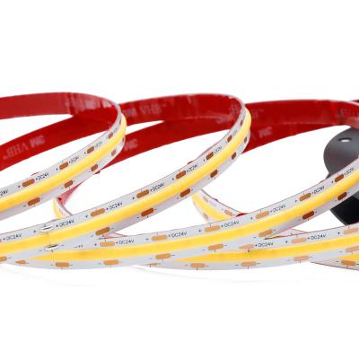 China INDOOR USE DC24V15.62MM One Cut Dimmable LED Strip COB LED FCOB Strip Dot Free In Aluminum Profile 10W12W Flexible LED Strip LED Strip for sale