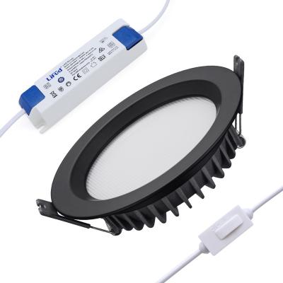 China Warehouse IP44 Anti-glare LED Recessed Downlight 15W SAA CE ROHS LED Spot Light CE ROHS LED Spot Light CCT Three Color in One Selectable for sale