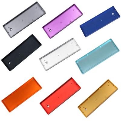 China Custom Industrial Equipment DIY Metal Keyboard Case Anodized 60% Mechanical Aluminum Keyboard Case for sale