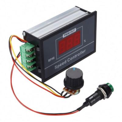 China 6-60V 30A DC Speed ​​PWM Controller Adjustable Motor Digital LED Display Adjustable DC 6V 12V 24V 48V With Start Stop Contact 3.78 x 2.40 x 1.34