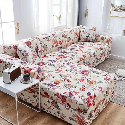 China Durable Soft Spandex Jacquard Fabric Durable Furniture Protector Soft Stretch Sofa Cover Slipcover for sale