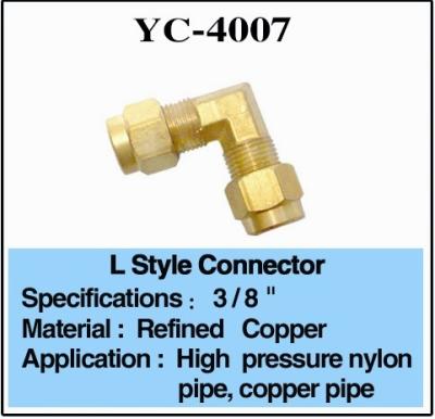 China High Pressure Brass L Shaped 3/8