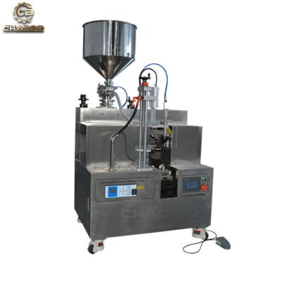 China High Quality Ultrasonic Piston Type Semi-automatic PE Cosmetic Tube Food Plastic Filling And Sealing Machine With Dater for sale