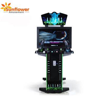 China Metal+Plastic 42 Inch Coin Operated Aliens Video Game Gun Shooting Simulator Game Machine/Arcade Simulator for sale