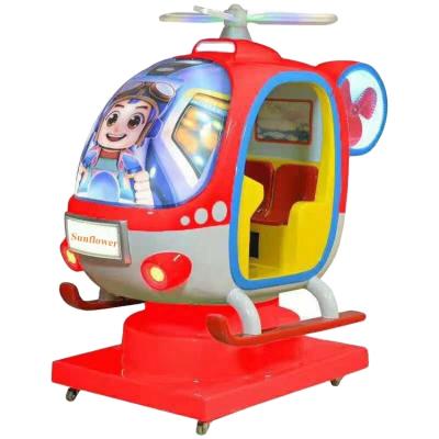 China Hot Selling Fiberglass Coin Operated Kiddie Rides Helicopter Amusement Rides For Sale for sale