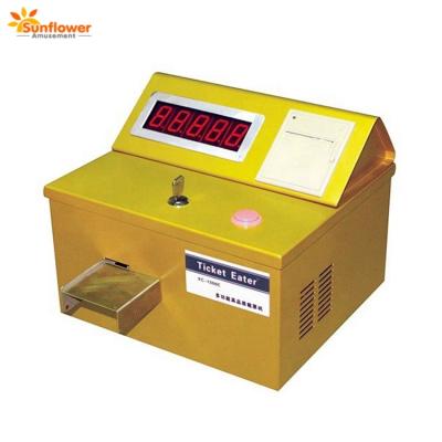 China Metal Ticket Eater Machine Lottery Ticket Counting Machine for sale