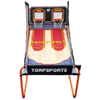 China 2-Player Home Basketball Home Fold Indoor Basketball Game with LED Scoring and Arcade Sounds for sale