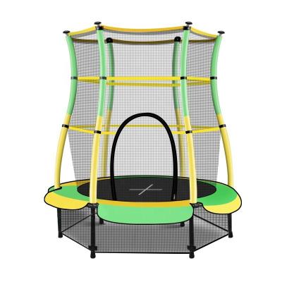 China With Family Protective Net Trampoline With Indoor Safety Fence Children Or Outdoor Child Trampoline-Colorful for sale