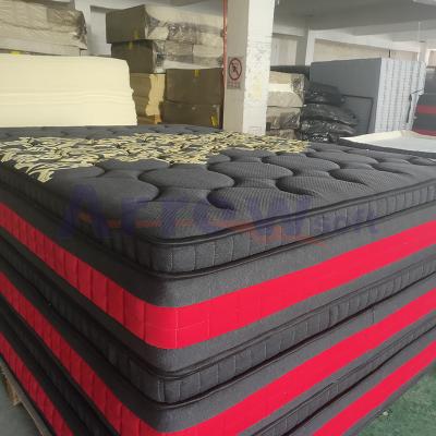 China Rolled Up Luxury Comfortable Bed Freestanding Pocketed Memory Foam for sale