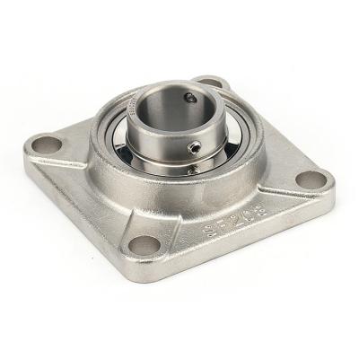 China Building Material Shops Stainless Steel Pillow Block SSUCF205 Bearing Stamped Outer Spherical Bearing For Agricultural Machinery for sale