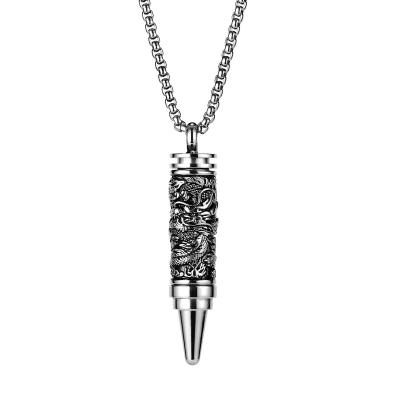 China Wholesale Hiphop Pendant Jewelry Stainless Steel Mens Exquisite Engraved Necklace for sale