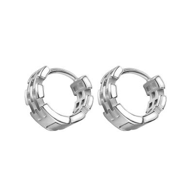 China Hot Selling Hiphop Modern Stylish Style Hip Hop High Quality Stainless Steel Color Circle Hoop Earrings for sale