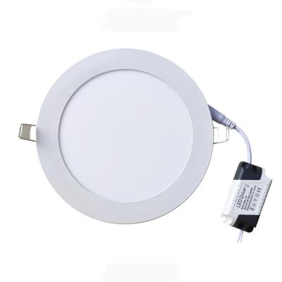 China Modern China Factory Ultra Thin Round Led Panel Light LED Panel Light Round 12W AC85-265V Embedded Circle Led Panel for sale