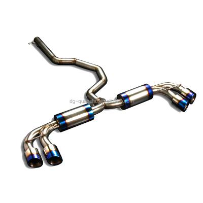 China Titanium Alloy Exhaust Catback For Audi TTT TTS 2.0T 3.2 Titanium Exhaust V6 Catback for sale