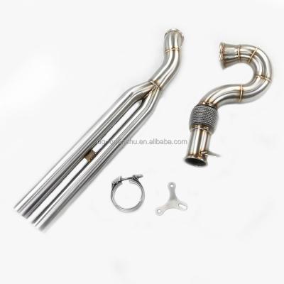 China SS304 Exhaust Downpipe For Audi RS3 8V TTRS 8S Titanium Downpipe Exhaust for sale