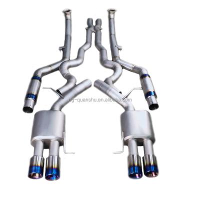 China Titanium Alloy Exhaust Catback For BMW M5 F10 S63 Titanium Exhaust Catback Charge Pipe for sale