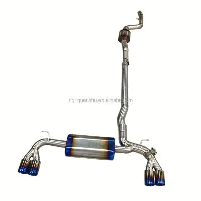 China Titanium Alloy Exhaust Catback For BMW G32 640i GT Gran Turismo 2019 B58 Titanium Exhaust Catback for sale