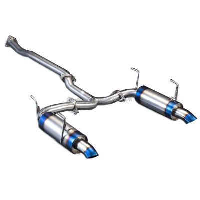 China Full Titanium GR1 Exhaust Catback For Honda S2000 Twin Exhaust Catback Titanium Muffler EK4 EK9 for sale