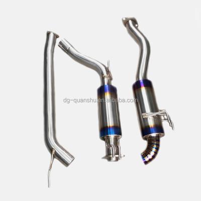 China Full Titanium GR1 Exhaust Catback For Honda Civic FD2 Titanium Exhaust Catback for sale