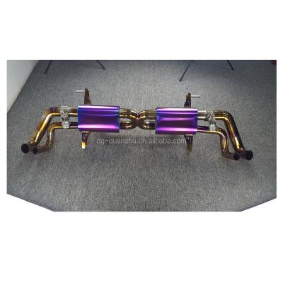 China Full Titanium Exhaust Catback System For Lamborghini LP610 Titanium Exhaust Catback Muffler LP560 LP570 for sale