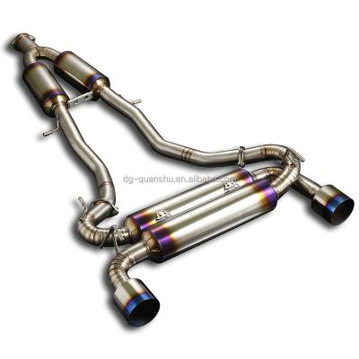 China titanium or ss304 for Nissan 370z catback muffler exhaust pipe Xpipe Front Pipe Muffler titanium catback donwpipe mid for sale