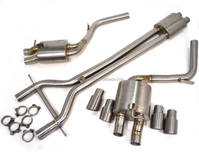 China Titanium GR1 Full Exhaust For Porsche Panamera Turbo 970 Exhaust Pipe Xpipe Front Pipe Muffler Titanium Catback Donwpipe Mid for sale