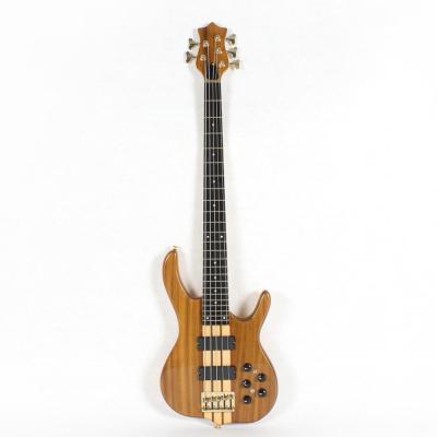 China High Quality Maple Custom OEM Made In China Neck Through Body 5 Five String Mahogany Electric Bass Guitar for sale