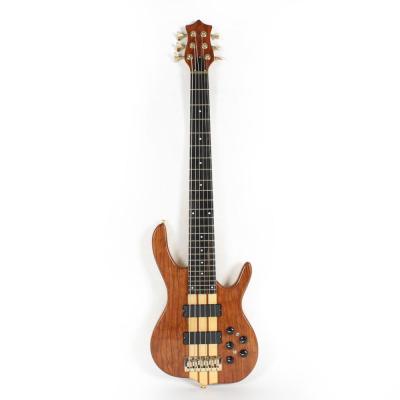 China High quality maple custom OEM made in china neck through body 6 six string ebana electric bass guitars for sale