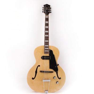 China Good quality maple body f jazz gitar guitars hollow hole electric guitar electric guitarra guitarra de guiter for sale