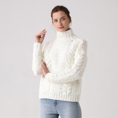 China 2021 Winter Women Fishman Cable Chrunky Reversible Knitwear for sale