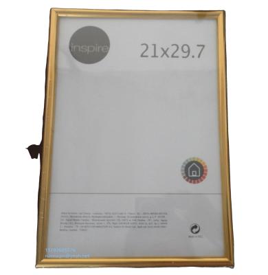 China 2021 Sales Gold PVC Fashionable Silver Eco-Friendly Photo Frame Plastic Picture Frame For Poster A5 A4 A3 A2 In Custom Sizes for sale