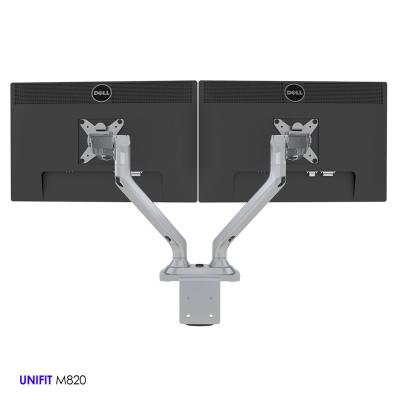 China Home Office Hanging Dual LCD Monitor Arm Computer Bracket Adjustable LCD Arm Stand for sale