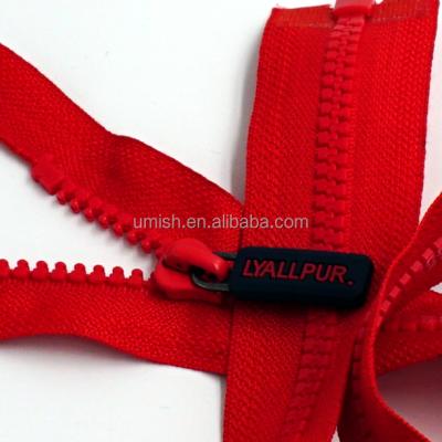 China #3#5#8#10 vislon viable high quality plastic zipper with metal color or dtm teeth for garment for sale