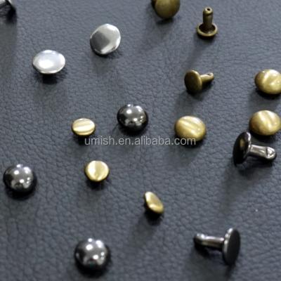 China High Quality Shiny Single Rivet Nickel Free With Different Finishing For Leather Garment for sale